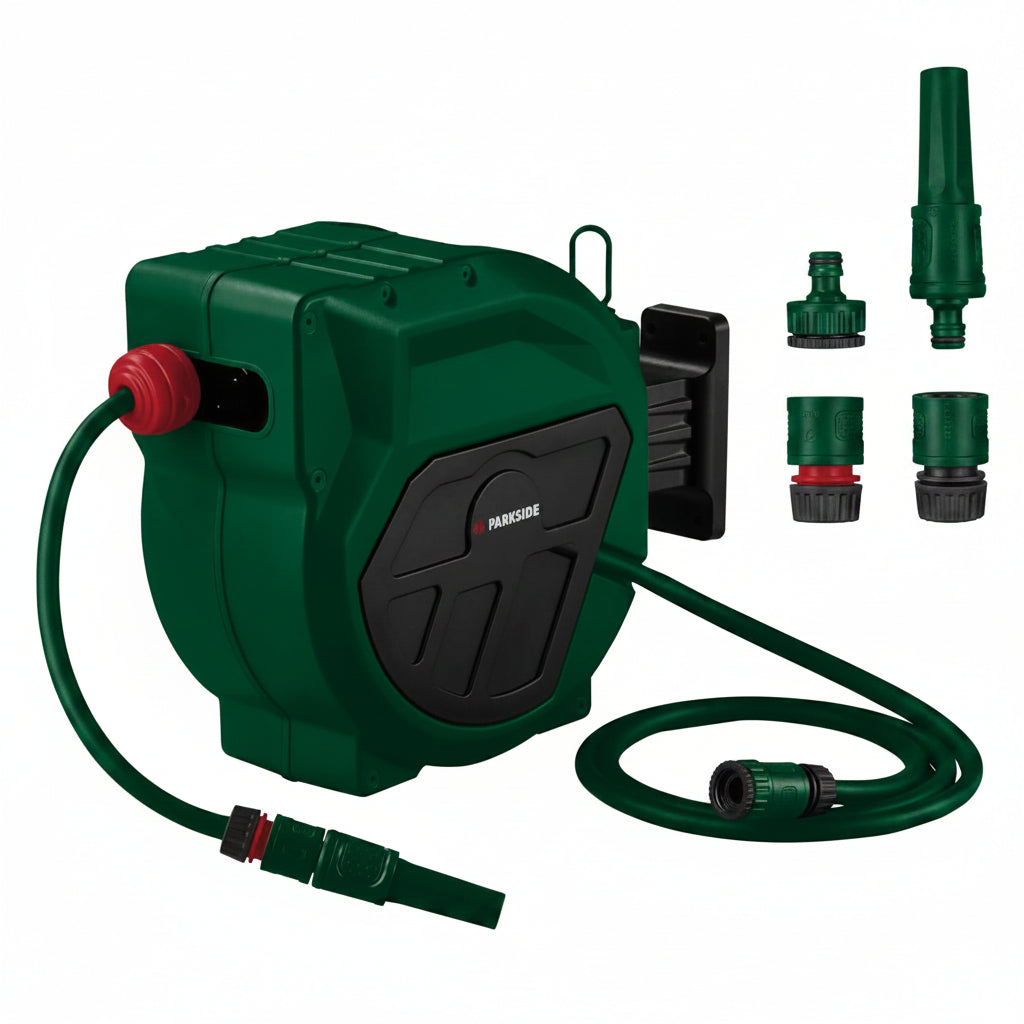 Parkside Garden Hose Reel 20 m Automatic Rewind